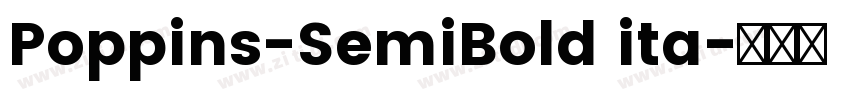 Poppins-SemiBold ita字体转换